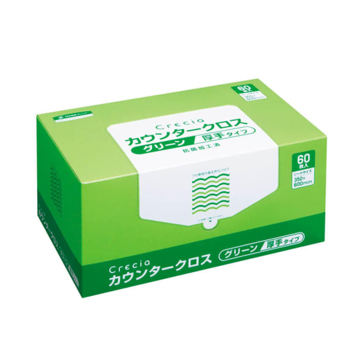 日本制纸 Crecia 柜台布 厚型 绿色 65312 60 张 x 6 盒