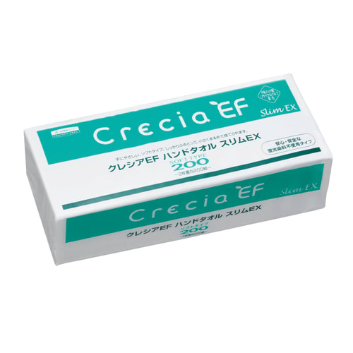 Crecia EF 擦手巾柔软型 200 细长 EX 2 层 37030 200 对 x 36 包