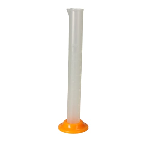细量筒 20mL，主体由 PP 制成，底座由 PE 制成