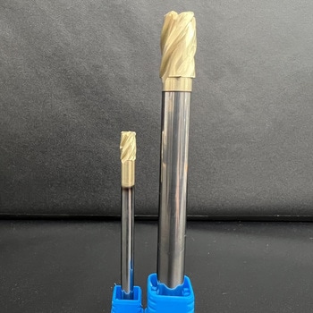 超硬细长柄圆锥轴端铣刀防振型导程角度35/38°CG2涂层