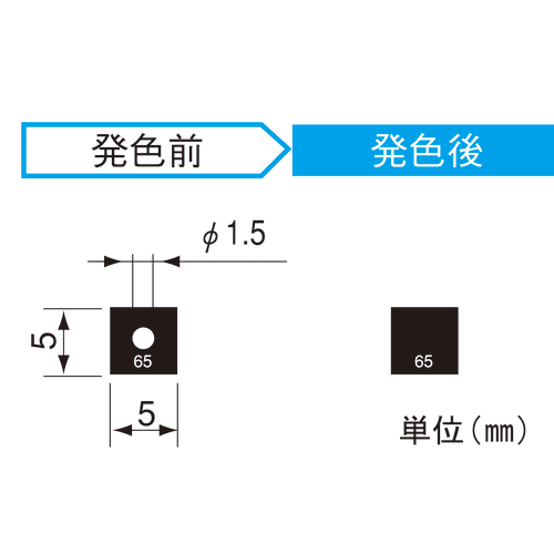 [已售完] 热敏颜色传感器 SS70 50 张

模型
SS70


色温
70℃


色调
白色 → 黑色


温度精度
±2℃


尺寸空间
5×5毫米


着色部分
Φ1.5mm


数量
50张 模型
SS70


色温
70℃


色调
白色 → 黑色


温度精度
±2℃


尺寸空间
5×5毫米


着色部分
Φ1.5mm


数量
50张