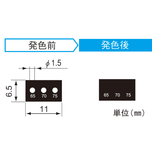 [已售完] 热敏颜色传感器 3SS130 20 件

模型
3SS130


色温
130・140・150℃


色调
白色 → 黑色


温度精度
±2℃


尺寸空间
6.5×11毫米


着色部分
Φ1.5mm


数量
20 件 模型
3SS130


色温
130・140・150℃


色调
白色 → 黑色


温度精度
±2℃


尺寸空间
6.5×11毫米


着色部分
Φ1.5mm


数量
20 件