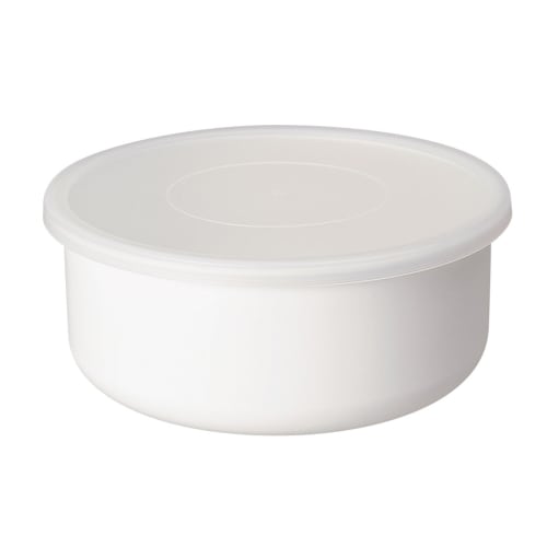 搪瓷圆形密封容器RD-19

物品
搪瓷圆形密封容器


模型
RD-19


产品名称
圆形19厘米


容量
1.9升


尺寸
宽203×宽203×高84mm


重量
约535克


材料
容器主体：搪瓷，盖子：EVA 树脂


颜色
白色的